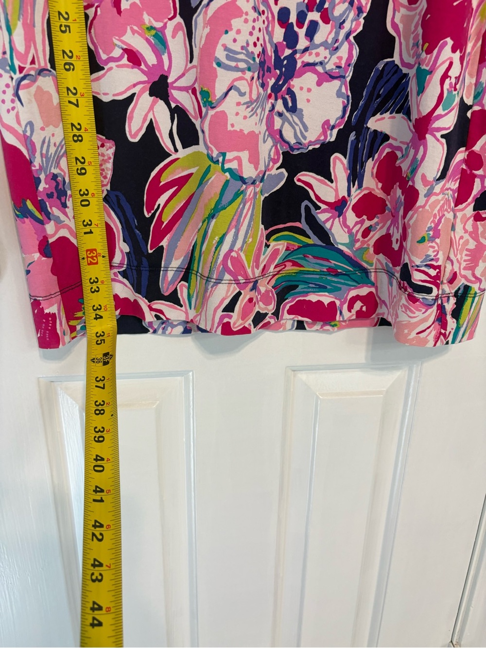 Lilly Pulitzer Pink Tropical Floral Shift Dress Medium Resort Coastal Preppy - Picture 8 of 9